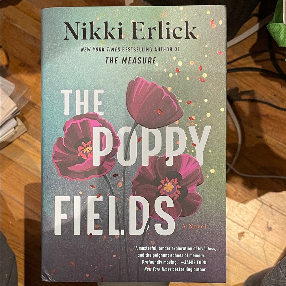 Nikki Erlick's 'The Poppy Fields' Novel - Purple and Green Cover